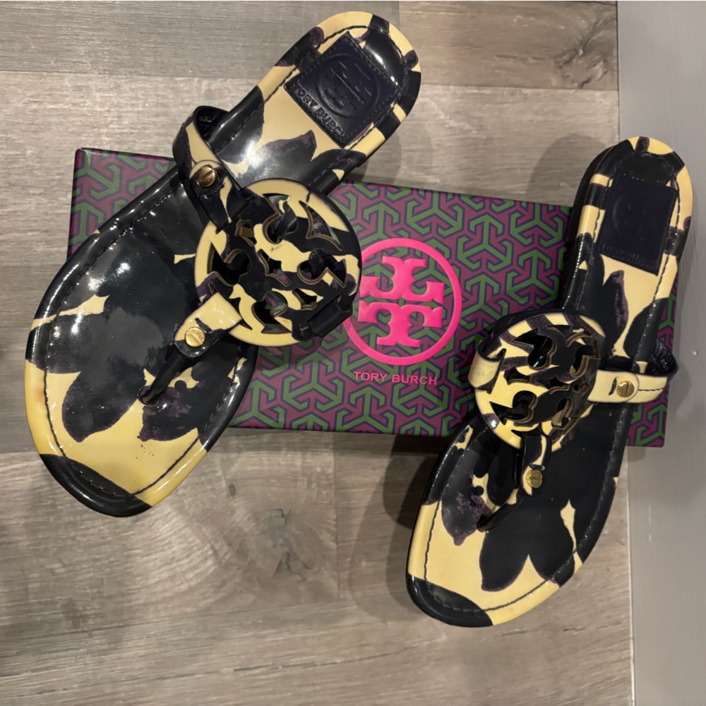 Tory Burch Black white Sandals